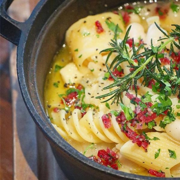 Pasta and Cannellini beans with Salame Cacciatore!!